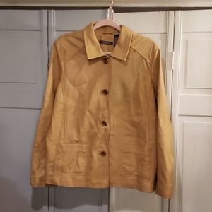 Tan Leather Jacket by Liz Claiborne